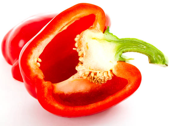 Sweet Red Pepper Isolated On A White Background
