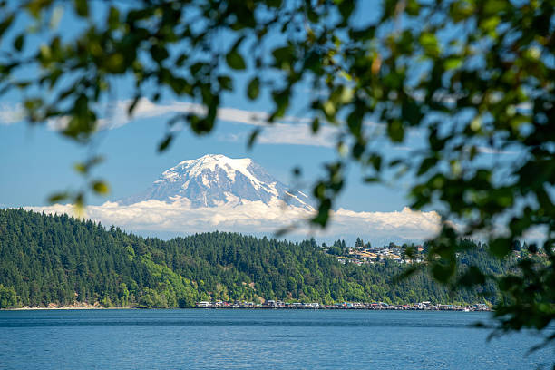 istock View of Mt Rainier from Gig Harbor 2254974717
