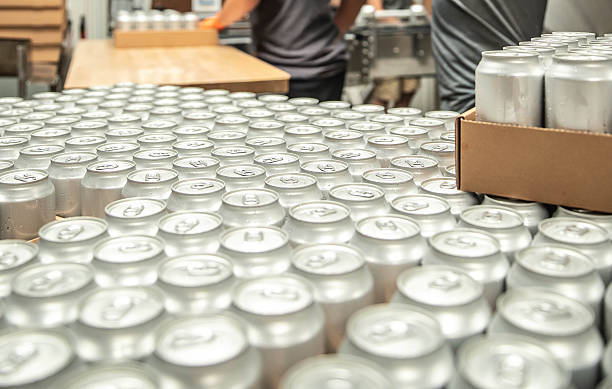 istock beverage cans on at end of production line 2254998307
