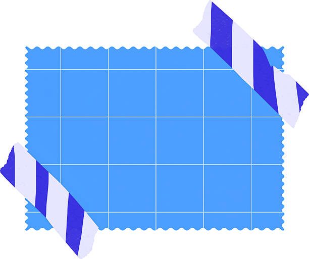 colorful grid lined paper