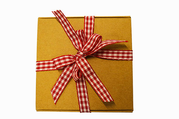 Handmade Gift Box With Messy Bow, Casual Wrapping Scene For Care Package, Volunteer Assembling Donation Box,
