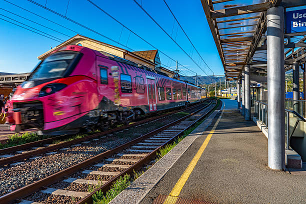 La Spezia Migliarina train station platform in Italy.