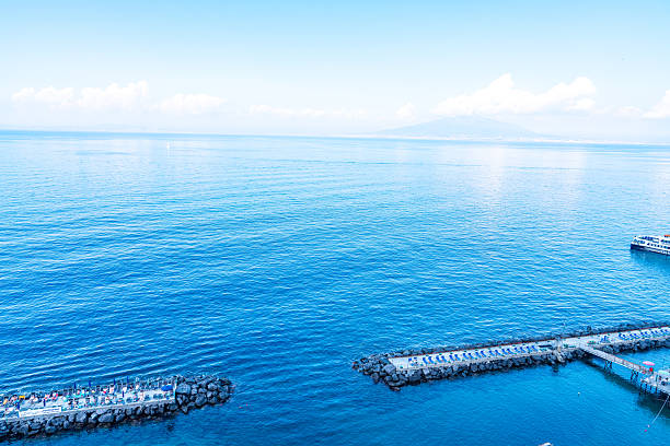Leonelli's beach and Piazza della Vittoria, Sorrento, Italy.