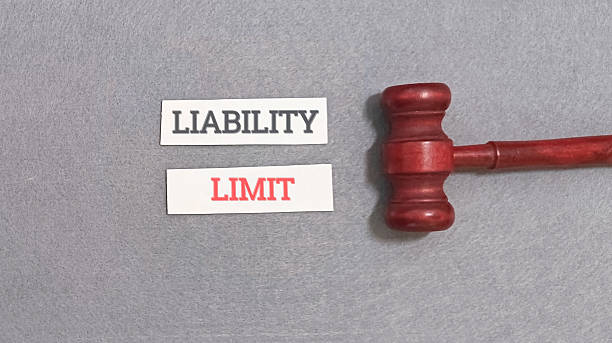 istock Judge gavel with liability and limit text on paper notes 2255018217