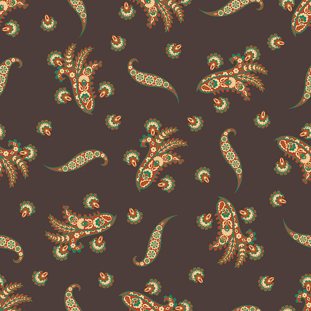 istock Seamless pattern with paisley ornament. Ornate floral decor for fabric. Vector illustration 2255018224