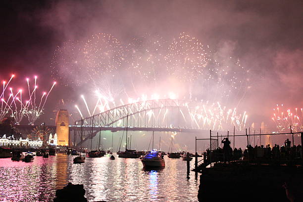 istock Firework on the Opera of Sydney for New Year Eve 2255024875