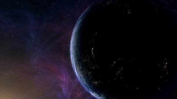 istock Cinematic planet Earth and Moon space view 2255030418