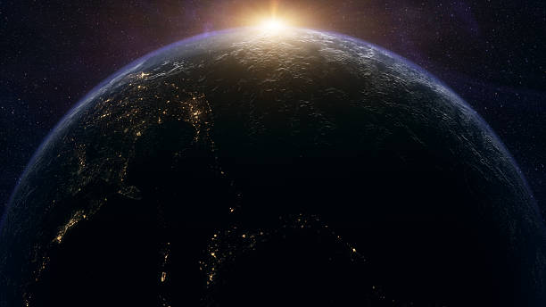 istock Cinematic planet Earth and Moon space view 2255030529
