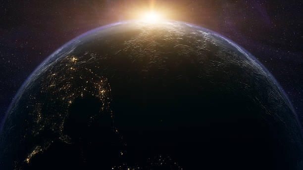 istock Cinematic planet Earth and Moon space view 2255030580