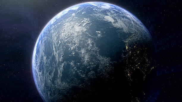 istock Cinematic planet Earth and Moon space view 2255030720