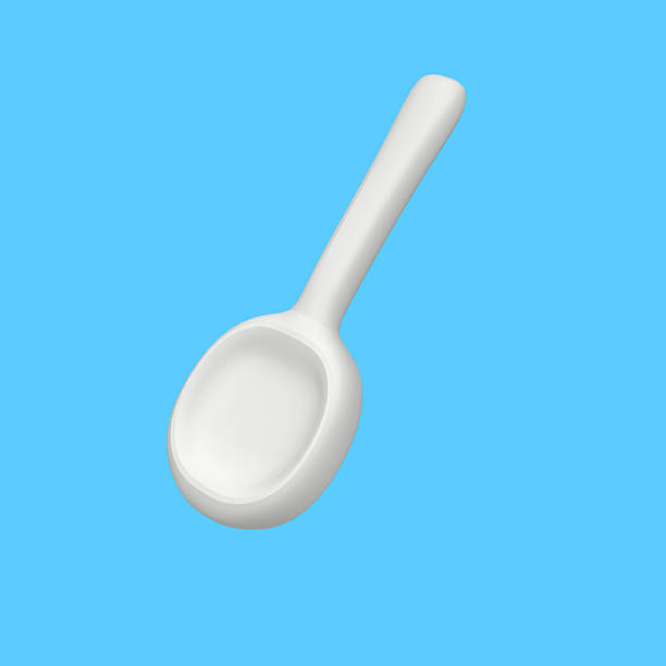 istock 3D Render Medical Measuring Spoon White Plastic Icon 2255035080