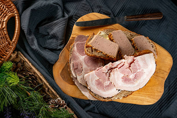 istock Sandwiches with cold meats on a board. 2255037457