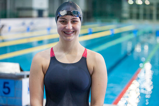 istock Female swimmer portrait 2255039176
