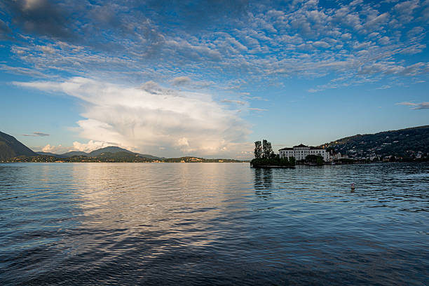 Borromeo Islands, Lake Maggiore, Northern Italian Lakes. View of Isola Bella island.