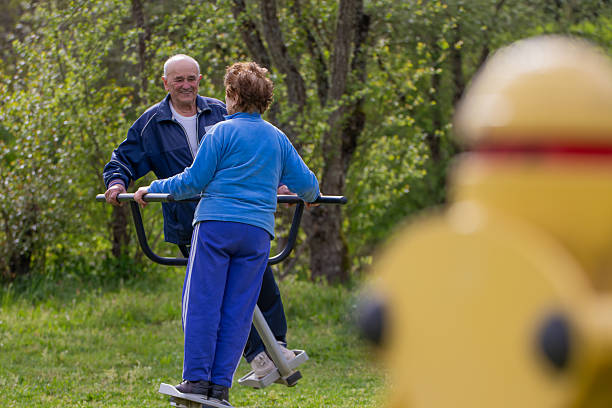 istock senior couple practicing exercise outdoors 2255045866