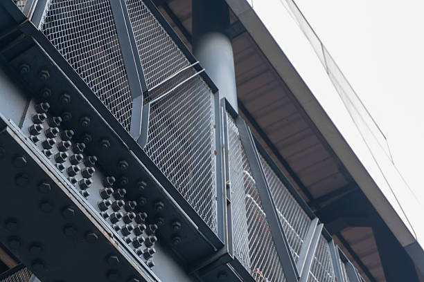 istock Steel Structures Urban Landscape Perspective with Architecture and Engineering. 2255051634