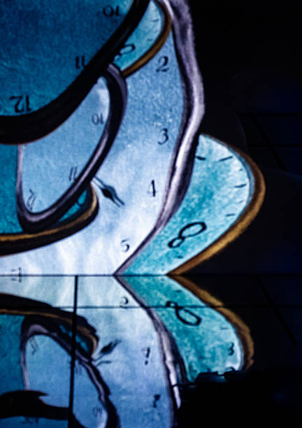 Stylised image of melting clocks