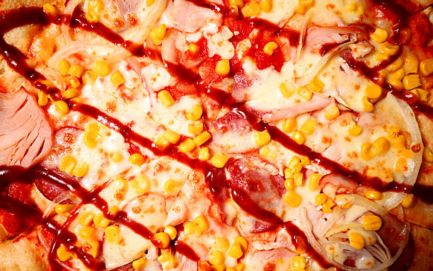 Onion tomato cream cheese whole grain galette in a plate. toning. selective focus