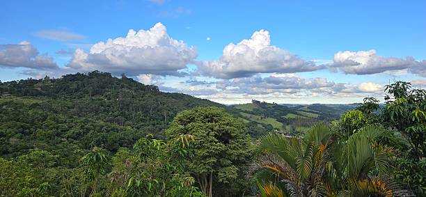 istock Moon and Green mountains in the countryside 2255058932