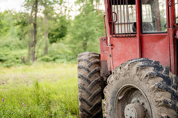 Forestry skidder tractor used for logging operations
