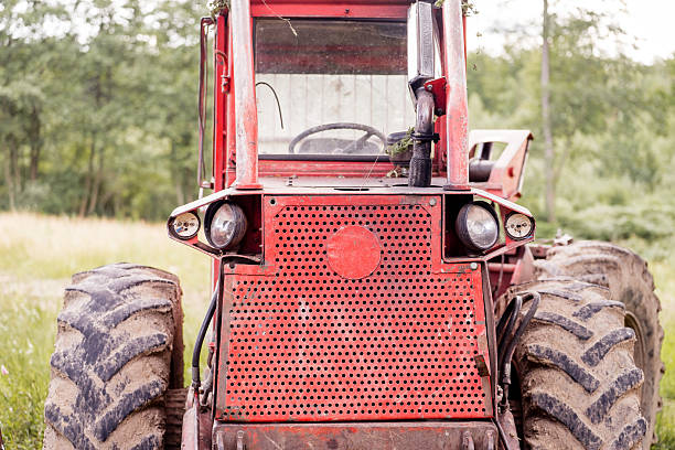Forestry skidder tractor used for logging operations