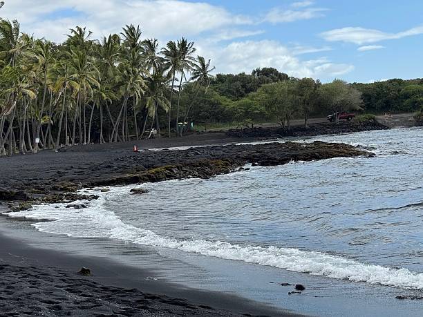 istock Punalu’u Black Sand Beach. Maui. 2255083309