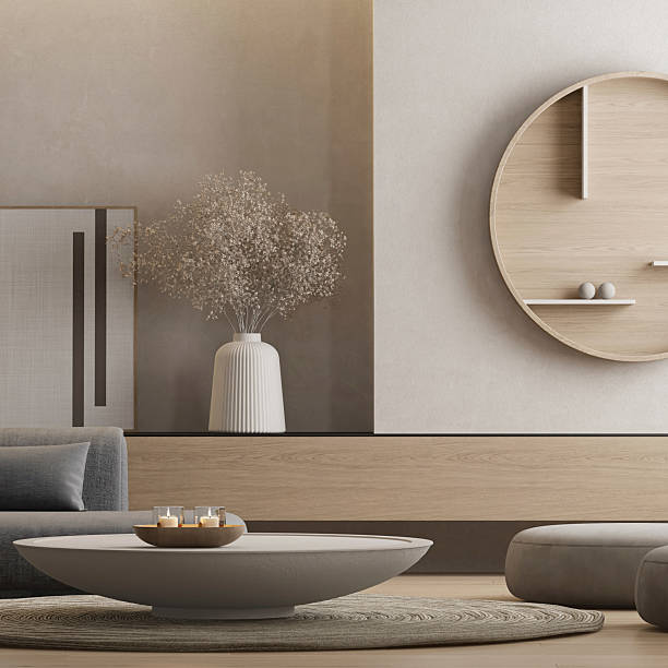 istock Japandi Modern Interior with Minimalist Styling 2255084839