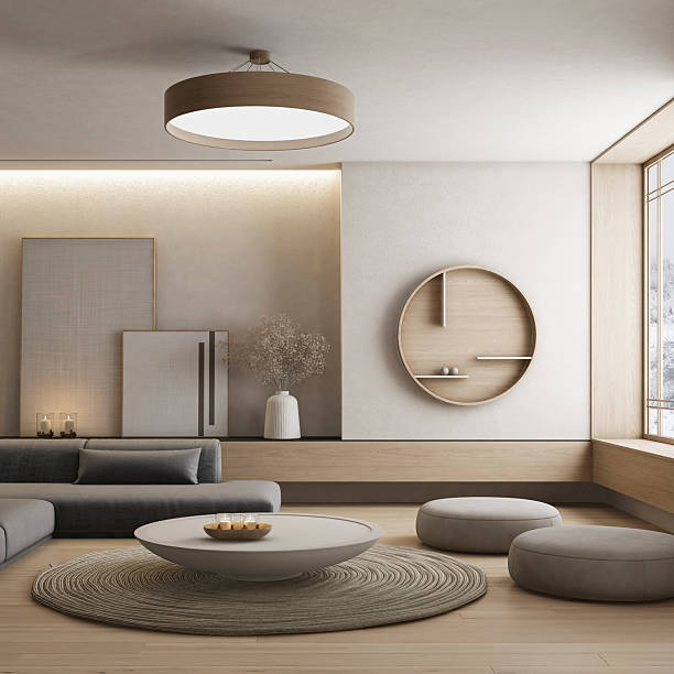 istock Japandi Modern Interior with Minimalist Styling 2255085144