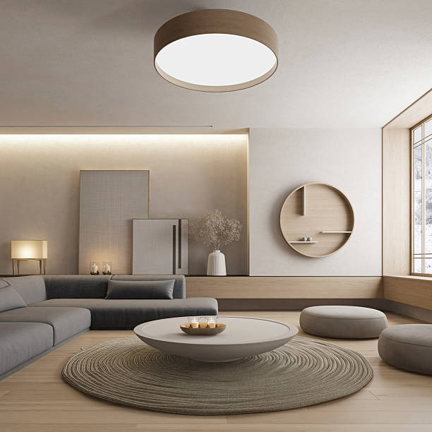 istock Japandi Modern Interior with Minimalist Styling 2255085268