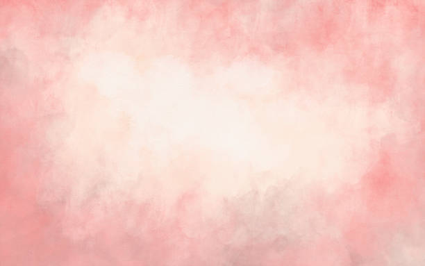 istock Abstract Watercolor Vignette Background with Copy Space - Pastel Pink Coral Colored 2255087447