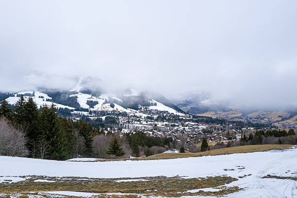 Skiing in Damuls, Austria