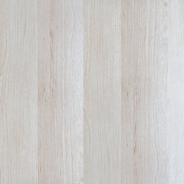istock Light Beige Wood Panel Texture with Vertical Grain and Natural Knots 2255091922