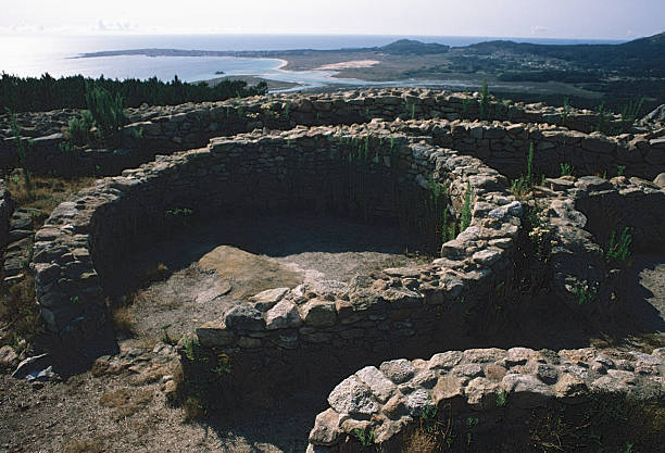 Pre-Roman fortified settlement (Iron Age) on the Galician coast.
