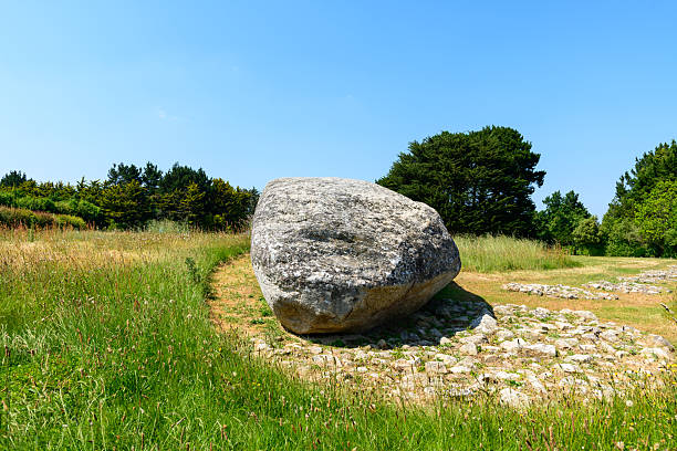 Argenton Dolmen a few meters from the Saint-Gonveld Chapel in Landunvez.