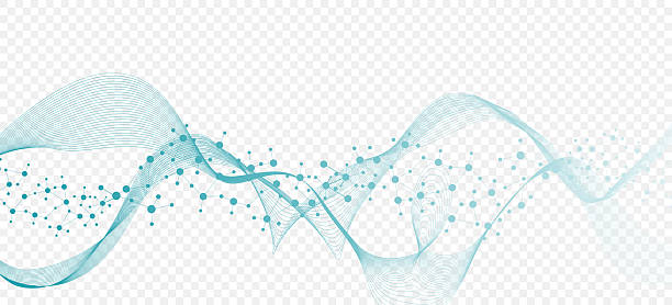 ilustrações, clipart, desenhos animados e ícones de estrutura molecular dna, átomo, neurônios. conceito de ciência para o seu design. linhas conectadas com pontos. formação médica, tecnológica, química, científica. ilustração vetorial - neurons abstract