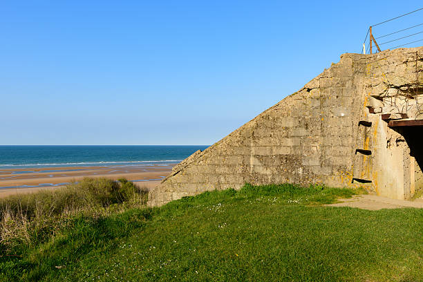 istock WWII bunker overlooking Omaha Beach coastline 2255129545