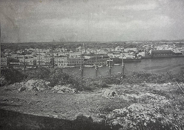 istock Antique illustration - Havana from across the bay 2255135999