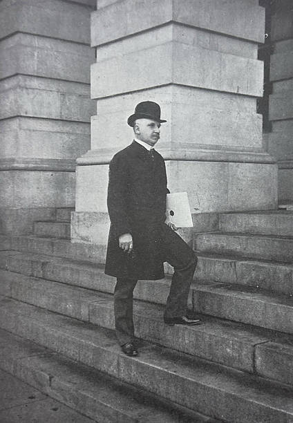 istock Antique illustration - Secretary Pruden carrying McKinley's message to congress 2255136287