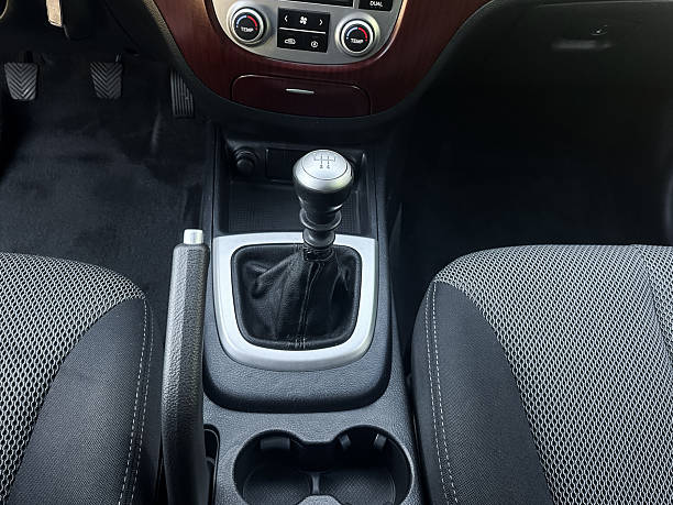 istock Manual transmission gear shift in a modern car interior showcasing sleek design and functional layout 2255141126