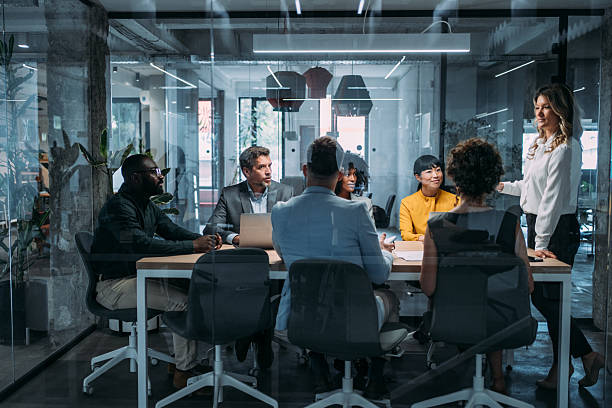 istock Team of professionals during a meeting. 2255145907