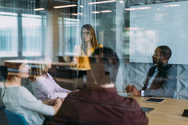 istock Team of professionals during a meeting. 2255146015