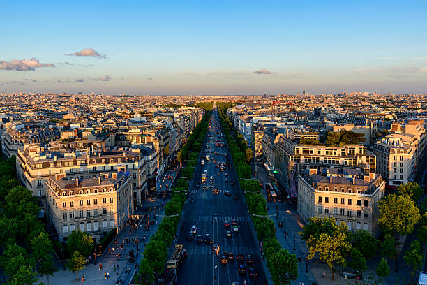 istock Champs Elysees boulevard at golden hour, Paris 2255151628