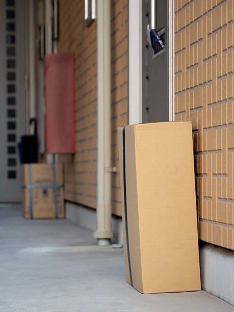 istock Packages delivered via drop-off service 2255156795