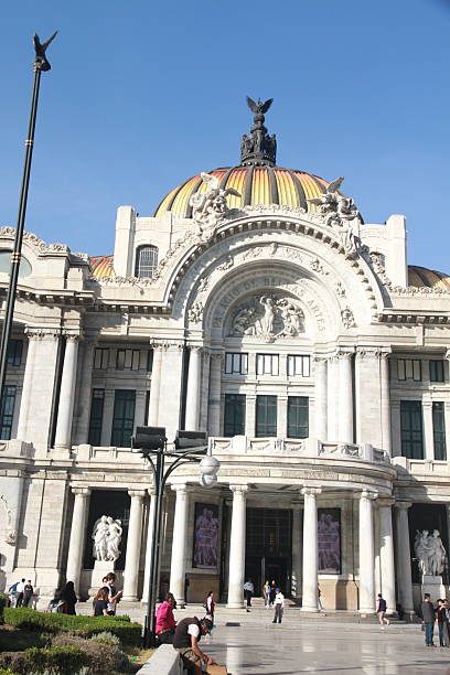 Mexico City, Mexico-January 14, 2020: The Palacio de Bellas Artes is a beautiful building and cultural center in the Reforma neighborhood of Mexico City. It is home to many performing arts events, literature events, galleries and exhibitions.