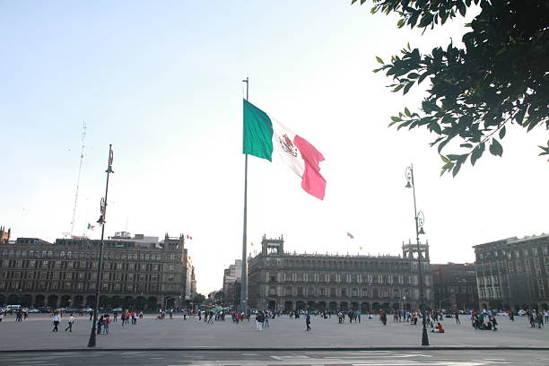 MEXICO CITY, MEXICO - APRIL 24 . 2019: Madero Street in Down Town is a commercial landmark