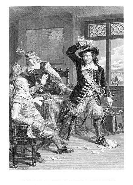 Peter Stuyvesant (1610 – August 1672) was the last Dutch director-general of the colony of New Netherland, which became New York and New Jersey under English control. He tore up British orders to surrender. Steel engraved illustration published 1874. Original edition is from my own archives. Copyright has expired and is in Public Domain.