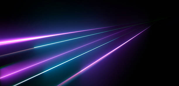 istock Racing cars dynamic flash effect speed. Laser beams. light trail luminous on background. For tasks involving high-speed 2255167220