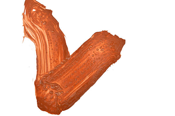 A stain of brown watercolor paint