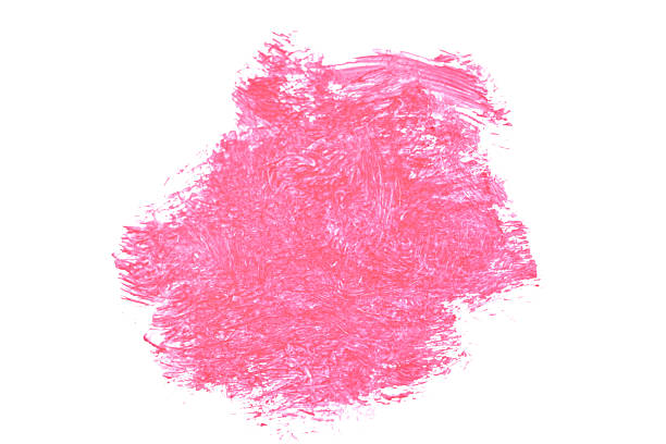 A spot of pink watercolor paint.