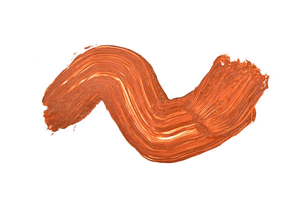 A stain of brown watercolor paint